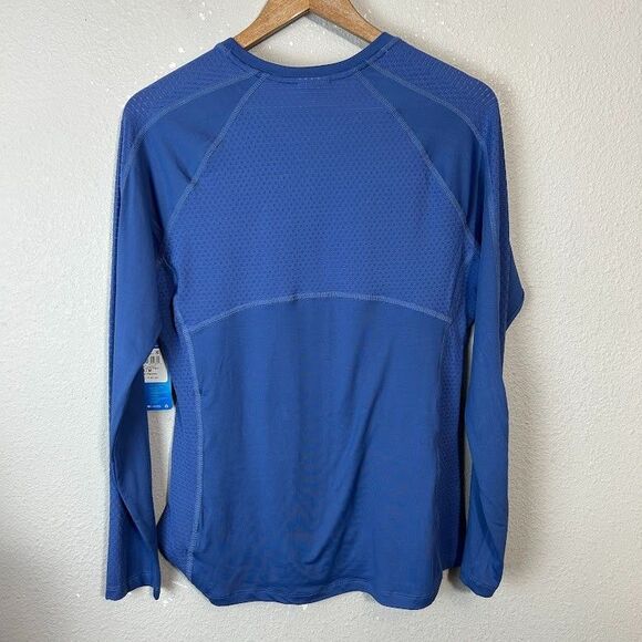 NEW Women's Columbia Maplegate Long Sleeve Shirt M Blue Omni-Wick - Picture 3 of 7